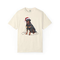 Load image into Gallery viewer, Christmas Rottweiler Shirt, Christmas Lights Dog Tee, Christmas Dog Tee, Rottweiler Mom Tshirt, Gift for Dog Lover, Rottweiler
