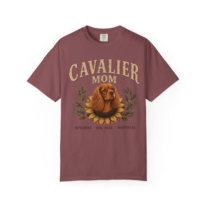 Ruby Cavalier Mom Sunflower Shirt