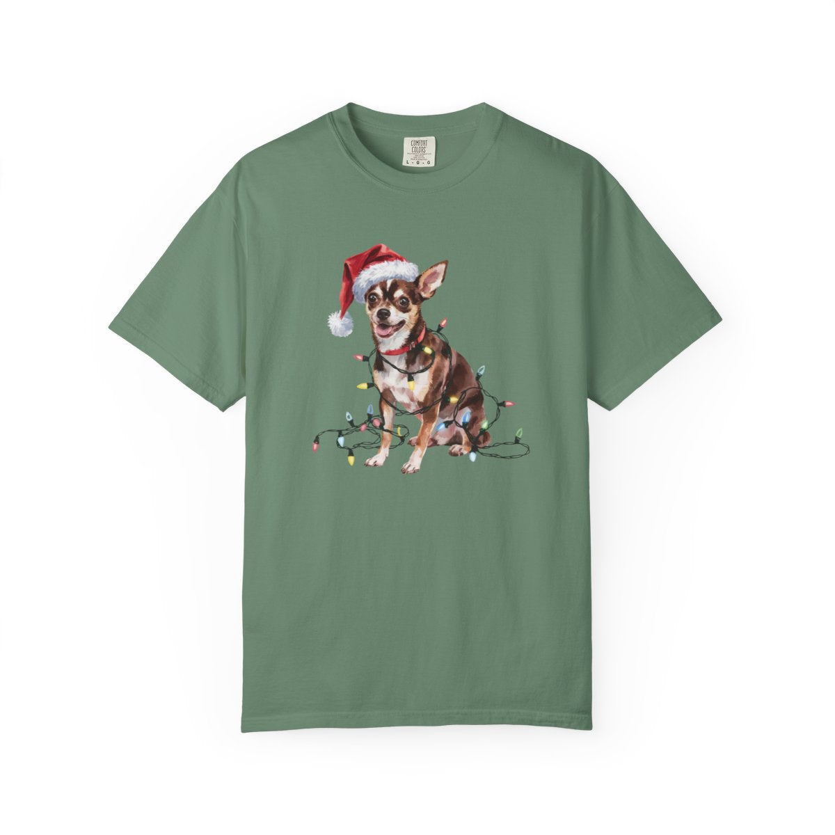 Christmas Chihuahua Shirt, Christmas Lights Dog Tee, Christmas Dog Tee, Chihuahua Mom Tshirt, Gift for Dog Lover, Chihuahua