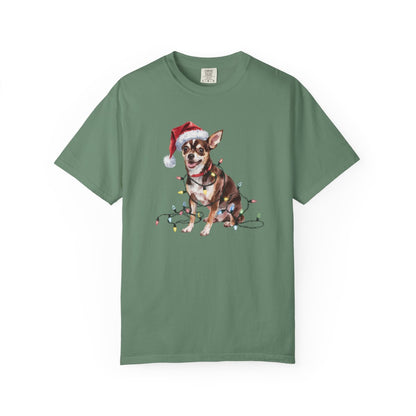 Christmas Chihuahua Shirt, Christmas Lights Dog Tee, Christmas Dog Tee, Chihuahua Mom Tshirt, Gift for Dog Lover, Chihuahua