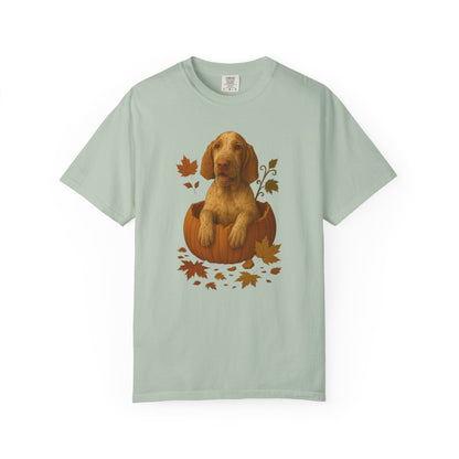 Bracco Italiano in Pumpkin Fall Shirt, Cute Autumn Dog Tee for Bracco Lovers