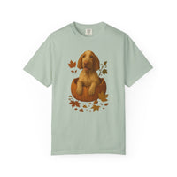 Load image into Gallery viewer, Bracco Italiano in Pumpkin Fall Shirt, Cute Autumn Dog Tee for Bracco Lovers

