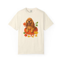 Load image into Gallery viewer, Cocker Spaniel in Pumpkin Fall Shirt, Cute Autumn Dog Tee for Cocker Lovers
