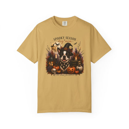 Boston Terrier Spooky Season Dog Mom Halloween Shirt