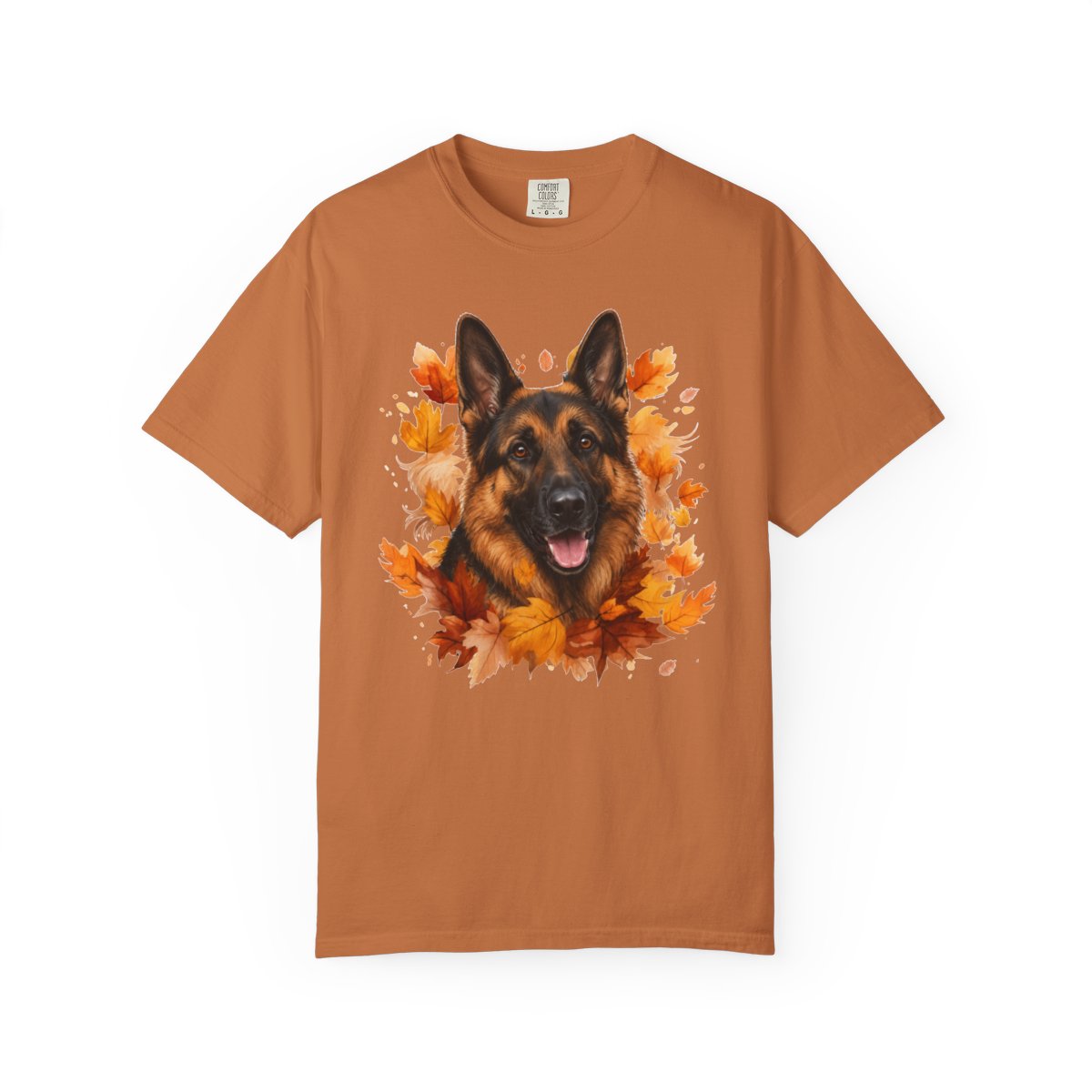 German Shepherd Fall Shirt, Autumn Dog Mom Comfort Colors Tee
