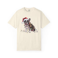 Load image into Gallery viewer, Christmas French Bulldog Shirt, Christmas Lights Dog Tee, Christmas Dog Tee, French Bulldog Mom Tshirt, Gift for Dog Lover, French Bulldog
