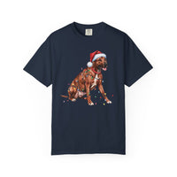 Load image into Gallery viewer, Rhodesian Ridgeback Christmas Lights Shirt, Festive Holiday Tee for Ridgeback Fans
