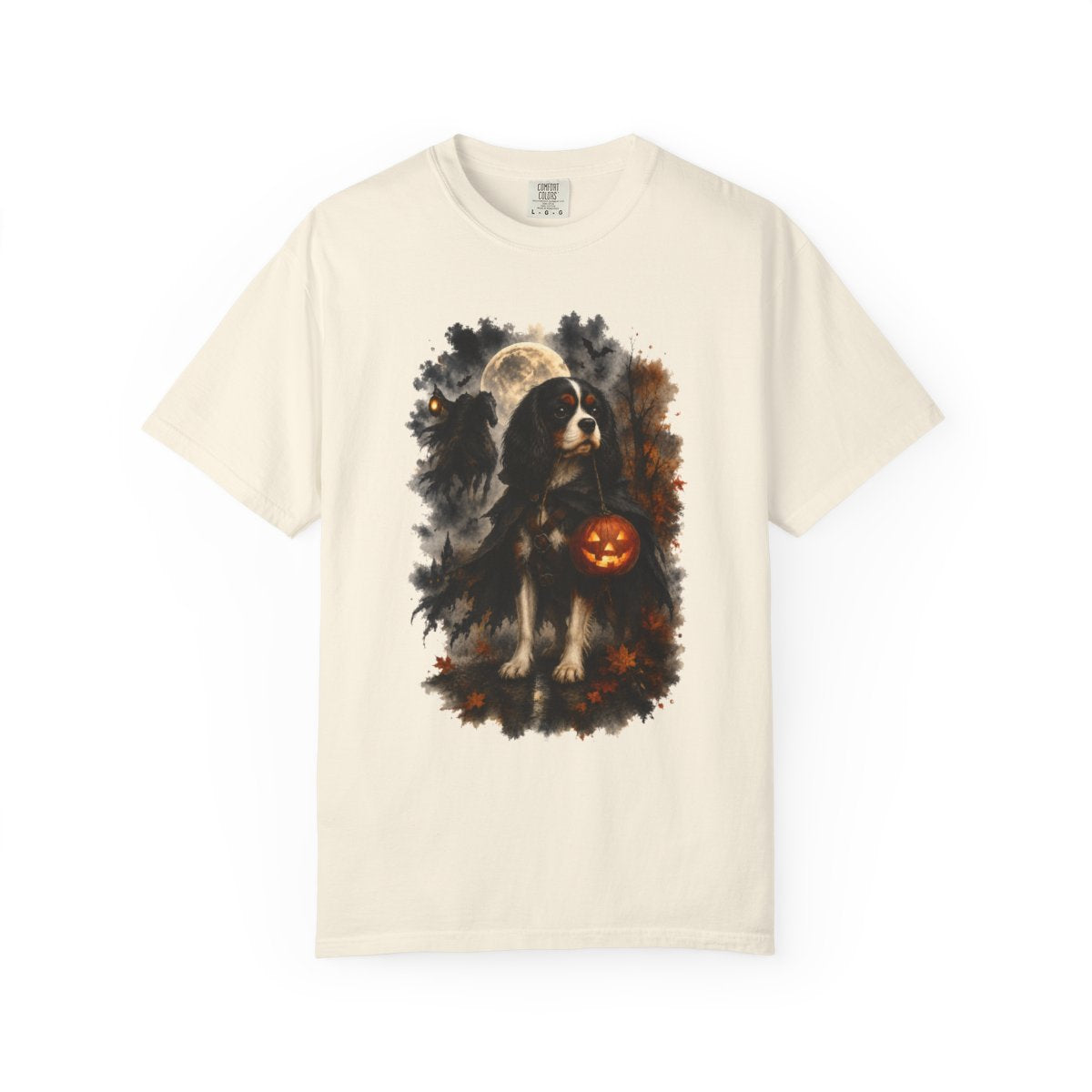 Tricolor Cavalier Headless Horseman Inspired Halloween Comfort Colors Shirt