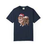 Load image into Gallery viewer, Pomeranian Christmas Lights Shirt, Festive Holiday Tee for Fluffy Dog Lovers
