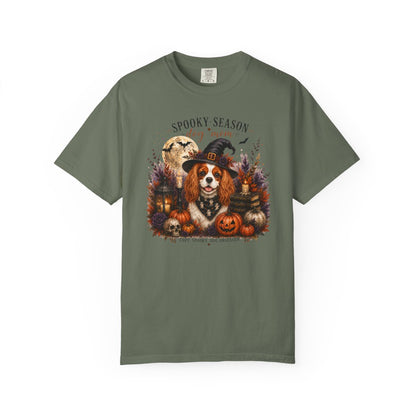 Blenheim Cavalier Spooky Season Dog Mom Halloween Shirt