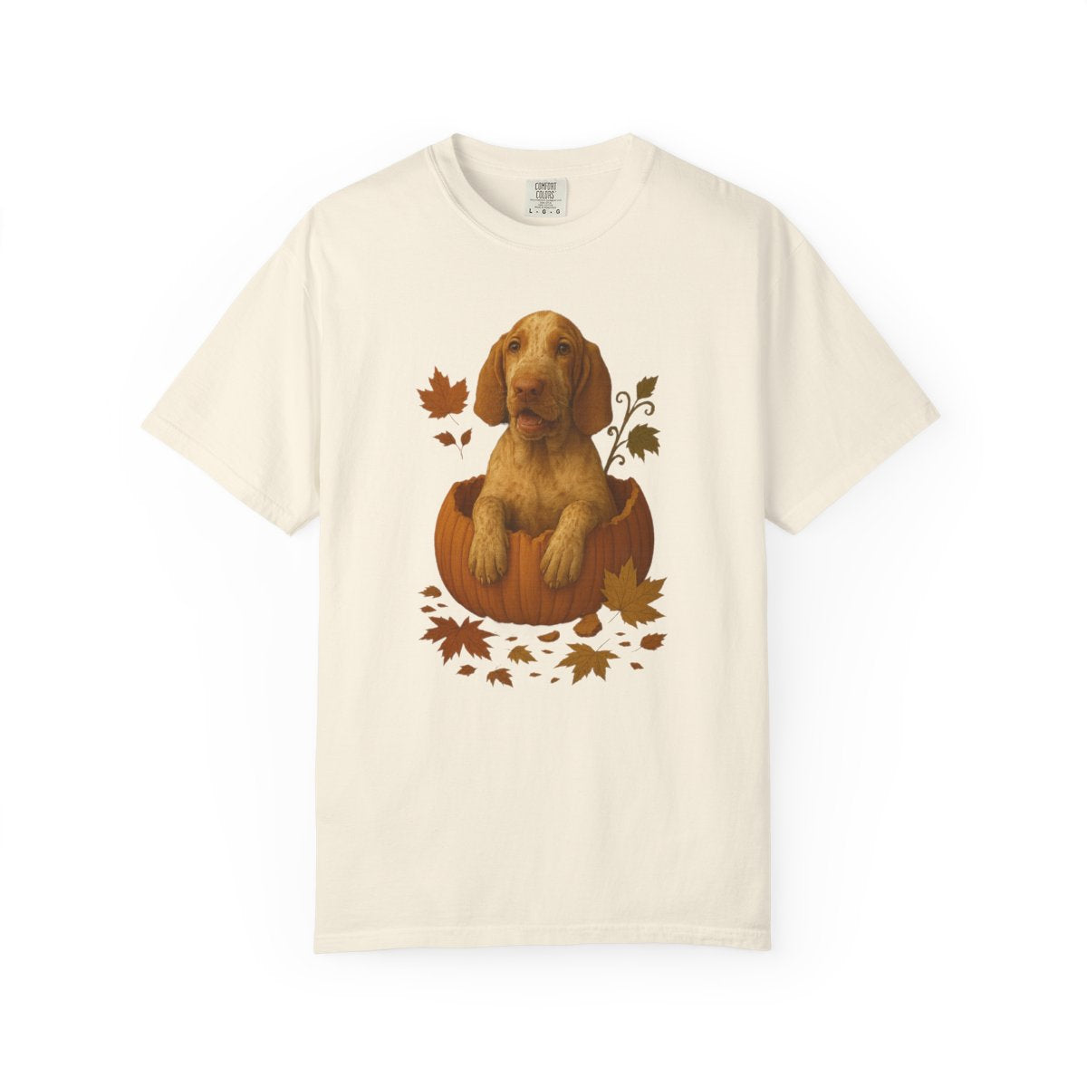 Bracco Italiano in Pumpkin Fall Shirt, Cute Autumn Dog Tee for Bracco Lovers