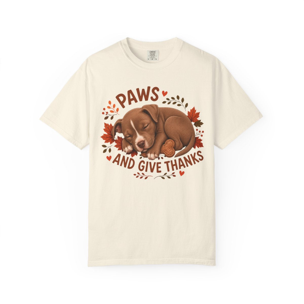 Pitbull Thanksgiving Shirt, Paws Give Thanks Tee, Fall Pit Bull Dog Lover Gift