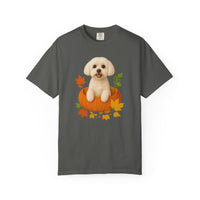 Load image into Gallery viewer, Maltese in Pumpkin Fall Shirt, Cute Autumn Dog Tee for Maltese Moms and Pet Lovers
