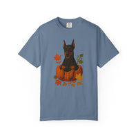 Load image into Gallery viewer, Doberman Pumpkin Fall T-Shirt, Cute Autumn Dog Lover Tee &amp; Thanksgiving Gift
