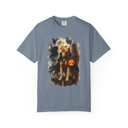 Yellow Lab Headless Horseman Inspired Halloween Comfort Colors Shirt