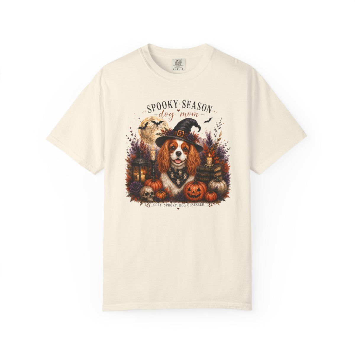 Blenheim Cavalier Spooky Season Dog Mom Halloween Shirt