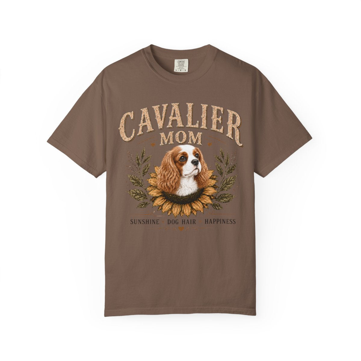 Blenheim Cavalier Mom Shirt, Cavalier King Charles Spaniel Tee, Sunflower Dog Lover Gift
