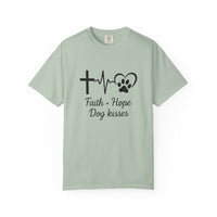 Load image into Gallery viewer, Unisex Garment-Faith Hope Dog Kisses Comfort Colors Shirt
