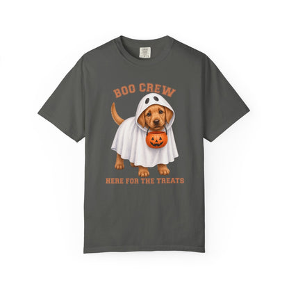 Fox Red Lab Boo Crew Halloween Shirt, Here for the Treats Dog Mom Tee