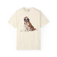 Load image into Gallery viewer, Christmas Saint Bernard Shirt, Christmas Lights Dog Shirt, Christmas Dog, Saint Bernard Mom Shirt, Gift for Dog Lover, Saint Bernard
