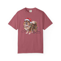Load image into Gallery viewer, Pomeranian Christmas Lights Shirt, Festive Holiday Tee for Fluffy Dog Lovers
