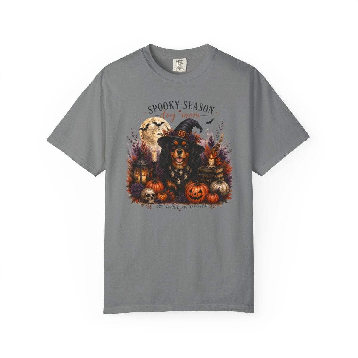Black & Tan Cavalier Spooky Season Dog Mom Halloween Shirt