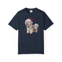 Load image into Gallery viewer, Bichon Frise Christmas Lights Shirt, Festive Holiday Tee for Fluffy Dog Lovers
