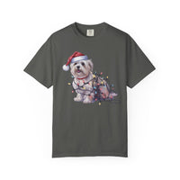 Load image into Gallery viewer, Maltese Christmas Lights Shirt, Festive Holiday Tee for Small Dog Lovers
