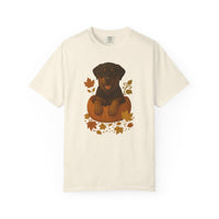 Load image into Gallery viewer, Rottweiler Pumpkin Fall T-Shirt, Cute Autumn Dog Lover Tee &amp; Thanksgiving Gift
