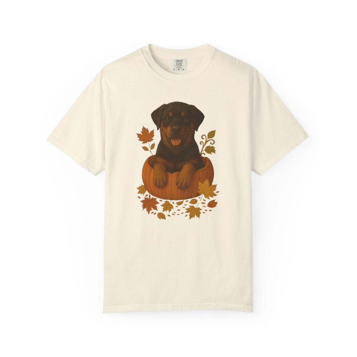 Rottweiler Pumpkin Fall T-Shirt, Cute Autumn Dog Lover Tee & Thanksgiving Gift