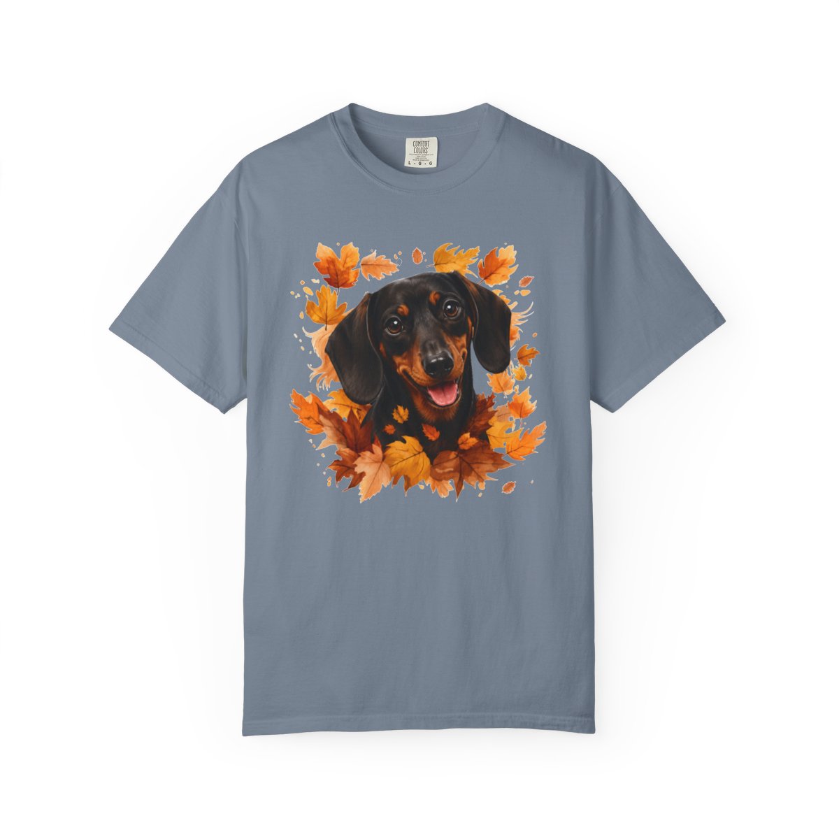 Black & Tan Dachshund Fall Shirt, Autumn Dog Mom Comfort Colors Tee