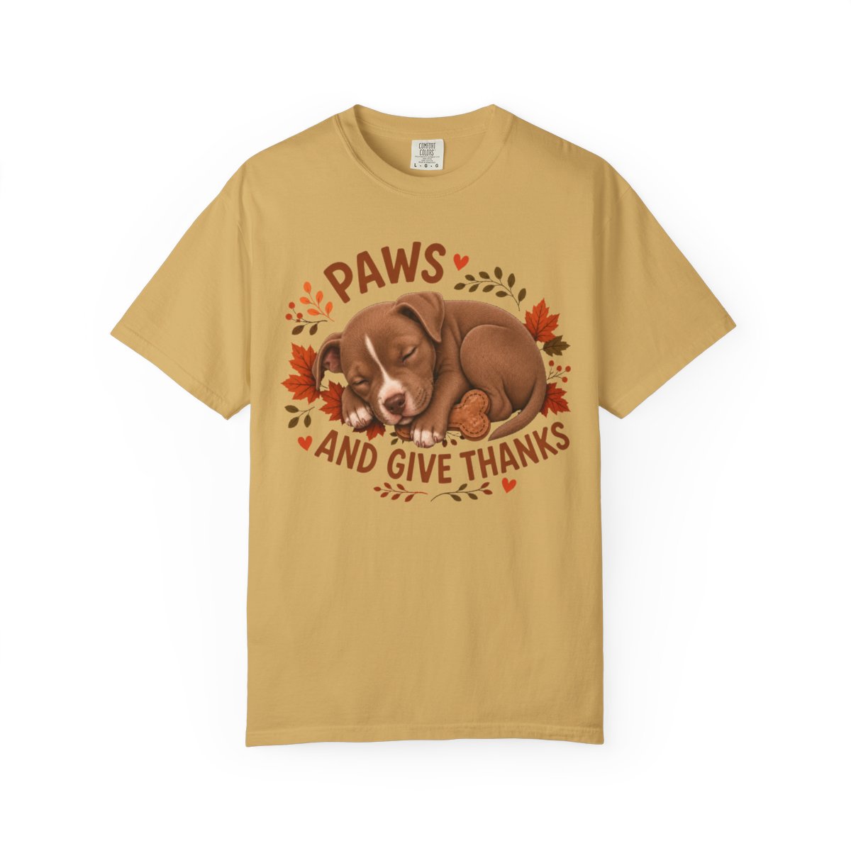 Pitbull Thanksgiving Shirt, Paws Give Thanks Tee, Fall Pit Bull Dog Lover Gift