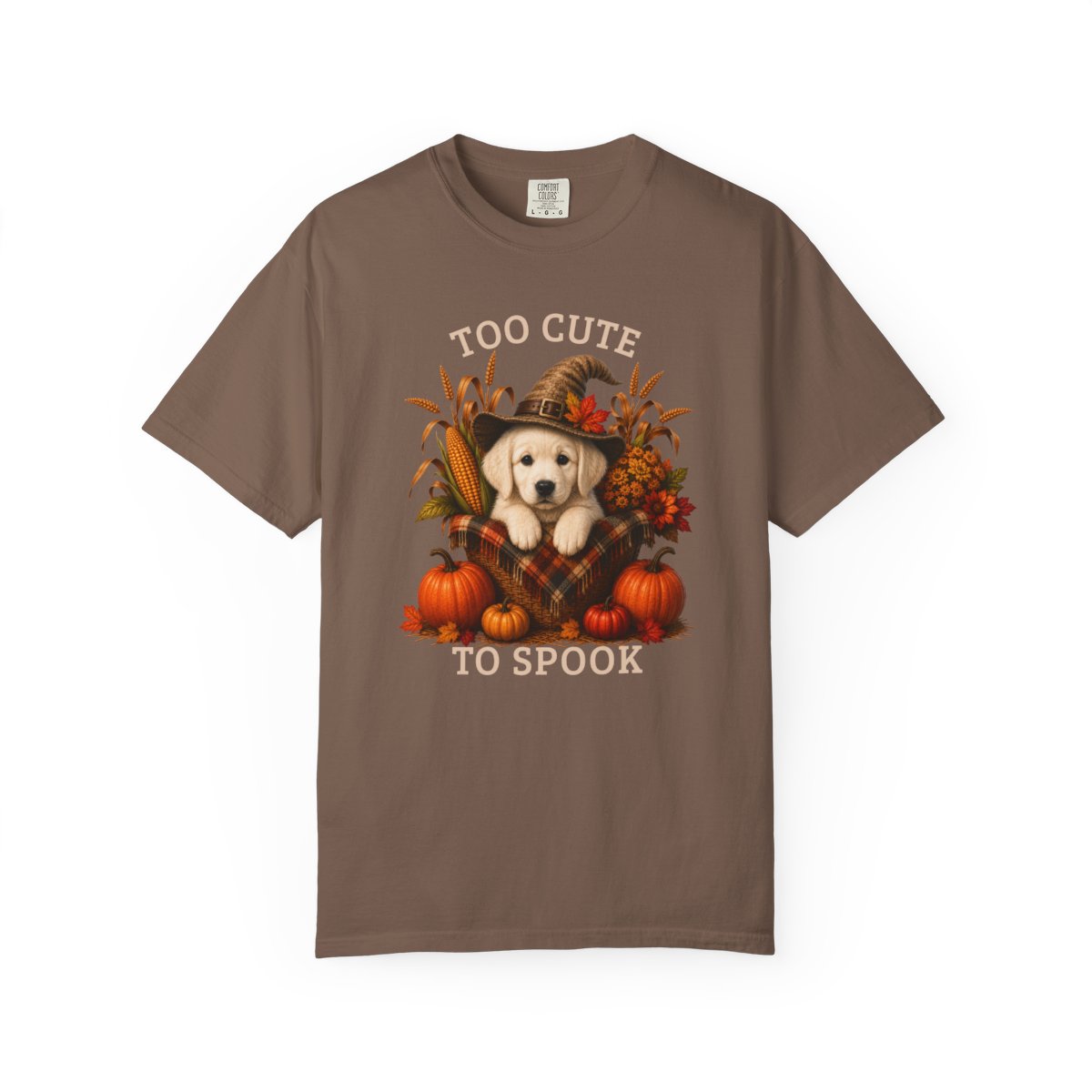 English Cream Golden Retriever Halloween Shirt, Too Cute To Spook Fall Dog Lover Tee