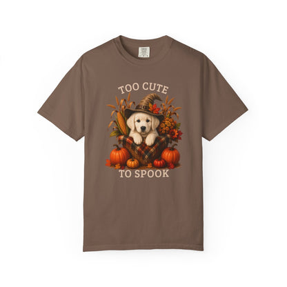 English Cream Golden Retriever Halloween Shirt, Too Cute To Spook Fall Dog Lover Tee