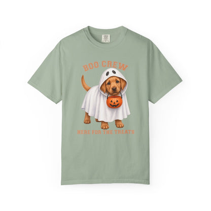 Fox Red Lab Boo Crew Halloween Shirt, Here for the Treats Dog Mom Tee