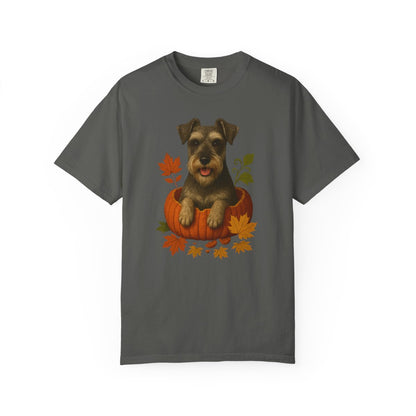 Schnauzer in Pumpkin Fall T-Shirt
