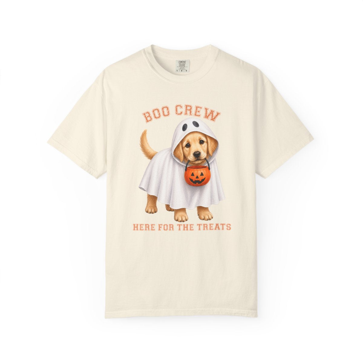 Golden Retriever Boo Crew Halloween Shirt, Here for the Treats Dog Mom Tee
