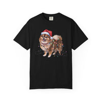 Load image into Gallery viewer, Pomeranian Christmas Lights Shirt, Festive Holiday Tee for Fluffy Dog Lovers
