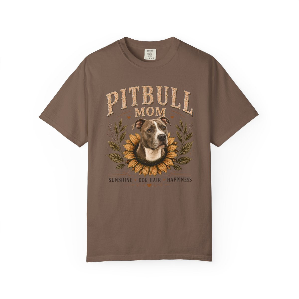 Pitbull Mom Sunflower Shirt