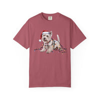 Load image into Gallery viewer, West Highland Terrier Christmas Lights Shirt, Festive Holiday Tee for Westie Lovers
