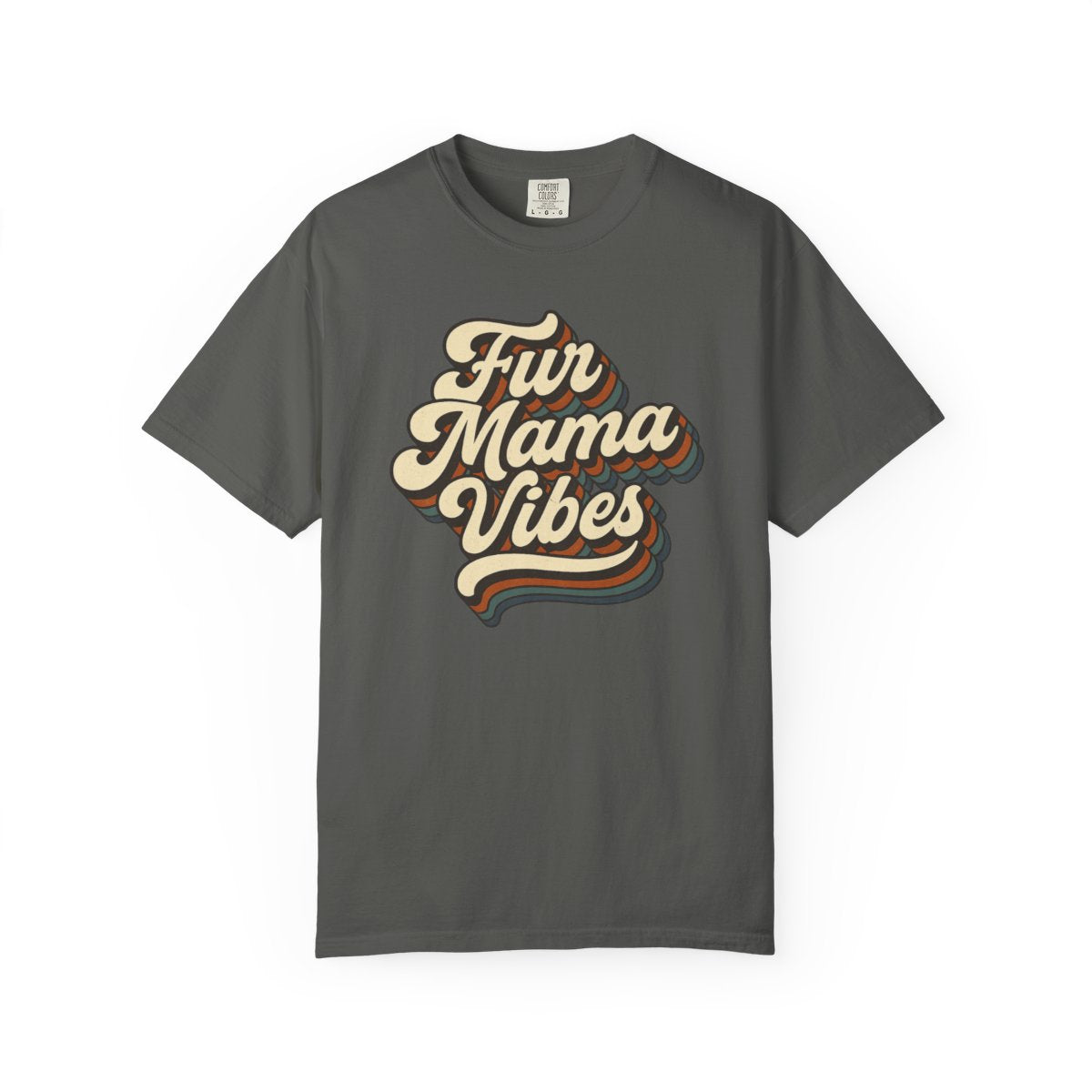 Fur Mama Vibes Retro Pet Mom T‑Shirt