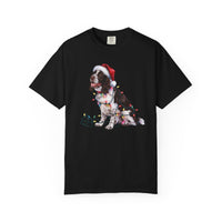 Load image into Gallery viewer, Christmas Springer Spaniel Shirt, Christmas Lights Dog Shirt, Christmas Dog, Springer Spaniel Mom, Gift for Dog Lover, Springer Spaniel
