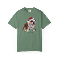 Load image into Gallery viewer, Christmas Bulldog Shirt, Christmas Lights Dog Tee, Christmas Dog Tee, Bulldog Mom Tshirt, Gift for Dog Lover, Bulldog
