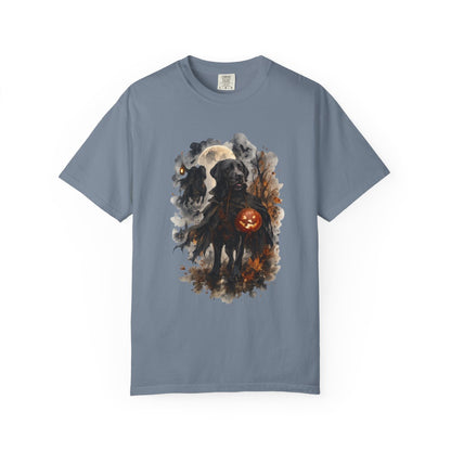 Black Lab Headless Horseman Inspired Halloween Comfort Colors Shirt