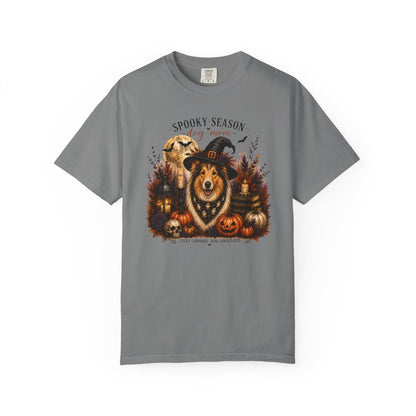 Collie Spooky Season Dog Mom Halloween Shirt