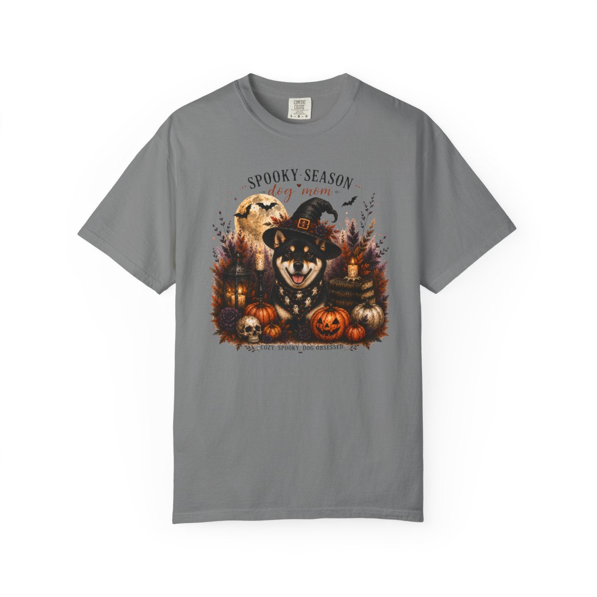 Black Shiba Inu Spooky Season Dog Mom Halloween Shirt