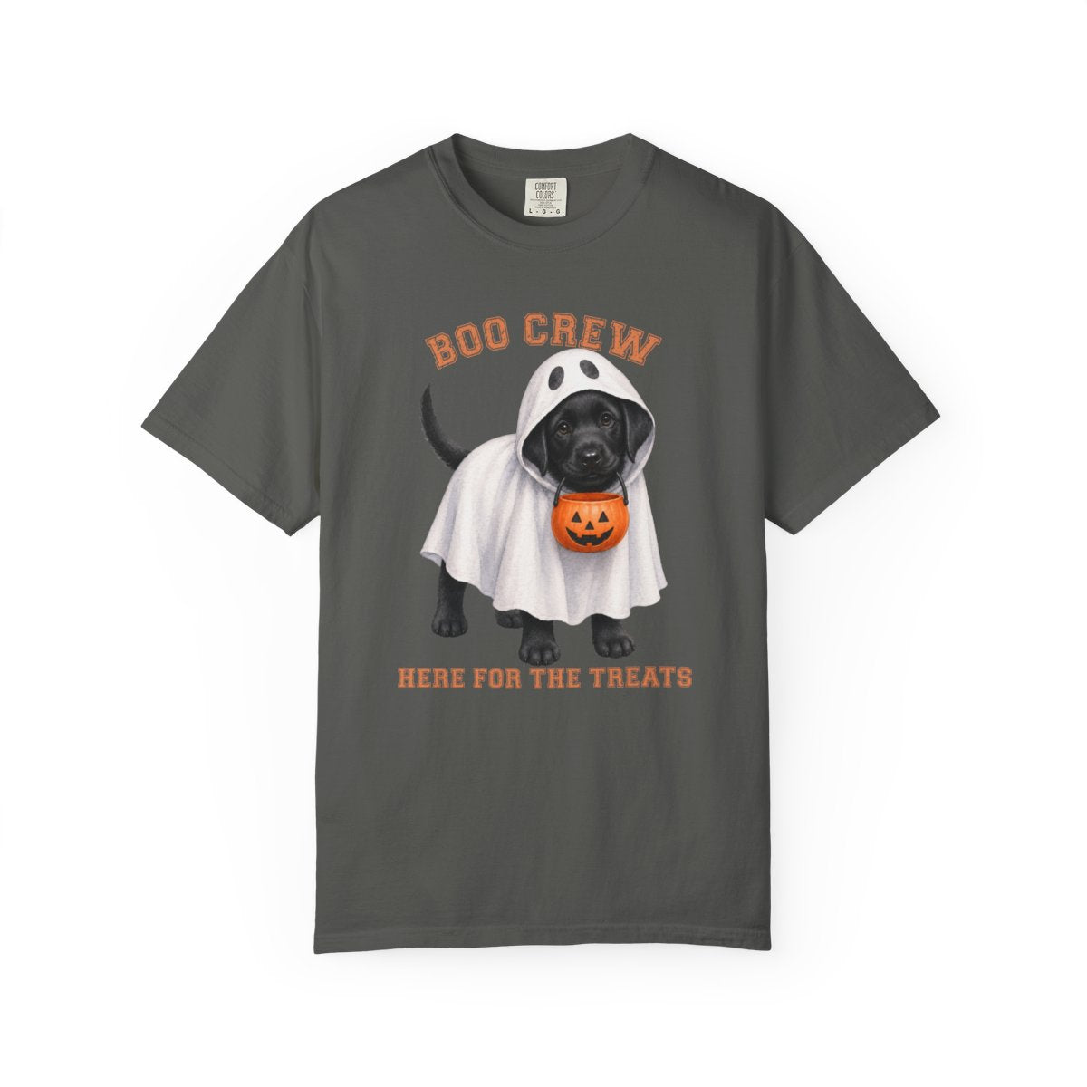 Black Lab Boo Crew Halloween Shirt, Here for the Treats Dog Mom Tee