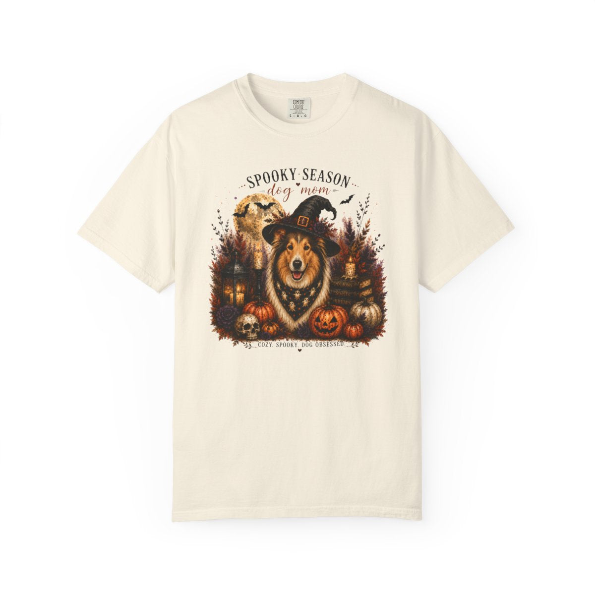 Collie Spooky Season Dog Mom Halloween Shirt