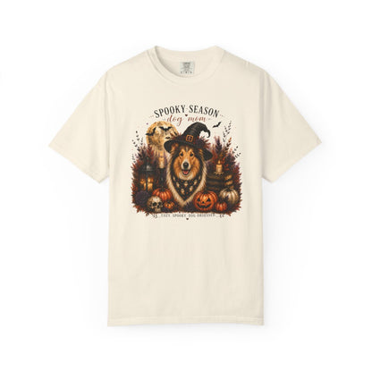 Collie Spooky Season Dog Mom Halloween Shirt