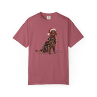 Load image into Gallery viewer, Christmas Irish Setter Shirt, Christmas Lights Dog Tee, Christmas Dog Tee, Irish Setter Mom Tshirt, Gift for Dog Lover, Irish Setter

